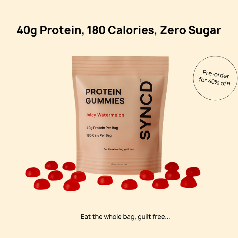 Protein Gummies, Zero Sugar, 40g Protein 180 Cals Per Bag
