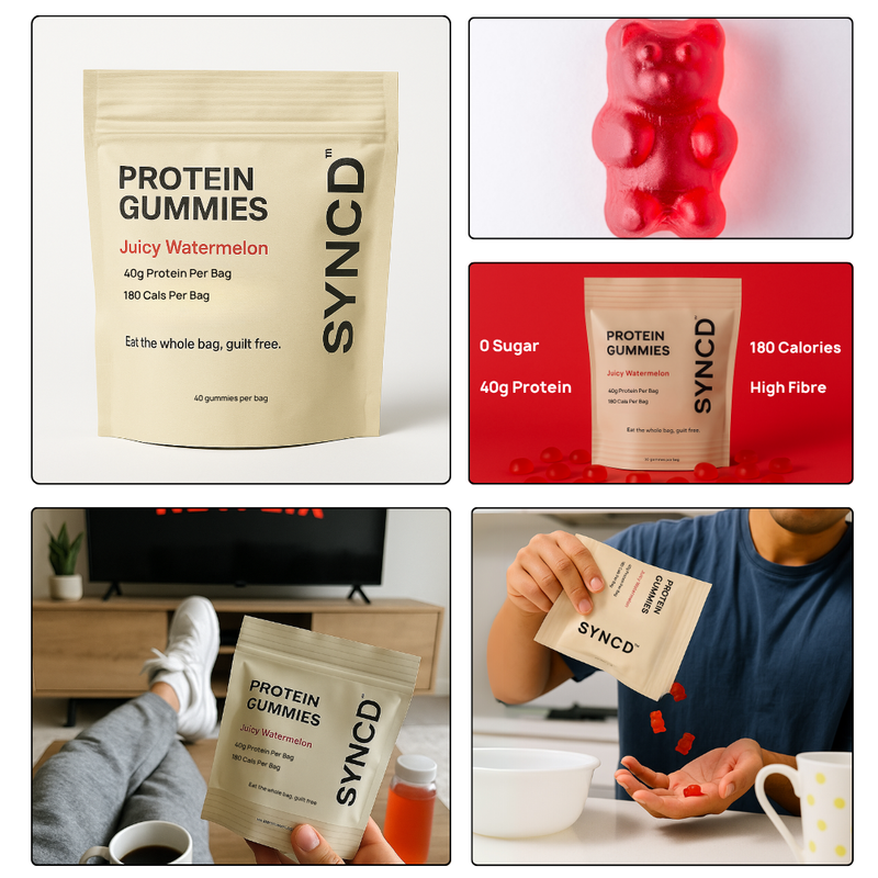 Protein Gummies, Zero Sugar, 40g Protein 180 Cals Per Bag